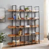 Streamdale Furniture Streamdale 5-tier Industrial Bookcase With Metal Frame