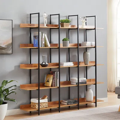 STREAMDALE FURNITURE STREAMDALE 5 TIER BOOKCASE HOME OFFICE OPEN BOOKSHELF