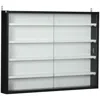 Streamdale Furniture Streamdale 5-tier Glass Display Cabinet, Wall-mounted