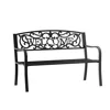 Streamdale Furniture Streamdale 50" Outdoor Metal Welcome Bench