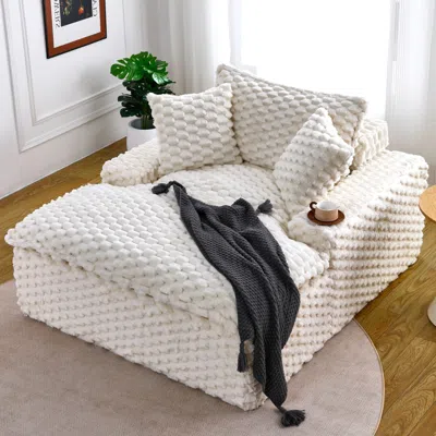 Streamdale Furniture Streamdale 51" Comfort Sofa W/ 2 Pillows & Backrest