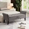 Streamdale Furniture Streamdale 51.5" Bed Bench With Storage Velvet