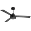 Streamdale Furniture Streamdale 52 Inch Black Ceiling Fan Without Light, High Capacity Dc Motor