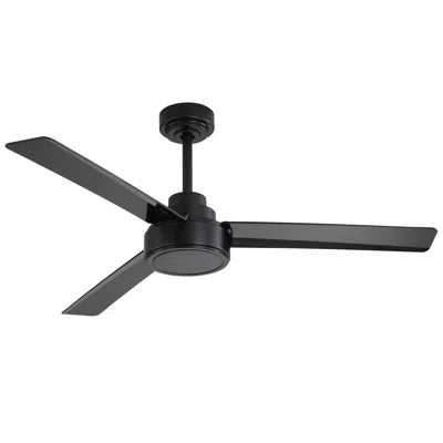 Streamdale Furniture Streamdale 52 Inch Black Ceiling Fan Without Light, High Capacity Dc Motor