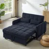 Streamdale Furniture Streamdale 53" Loveseat Sofa Bed With Adjustable Backrest & Usb Ports