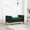 Streamdale Furniture Streamdale 53.5"w Elegant Upholstered Bench, Ottoman