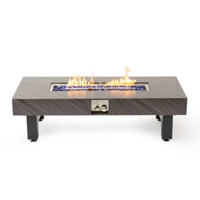 Streamdale Furniture Streamdale 54_inch Iron Fire Pit Table(stone)