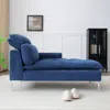Shop Streamdale Furniture Streamdale 55" Chaise Lounge With Armrest And Pillow