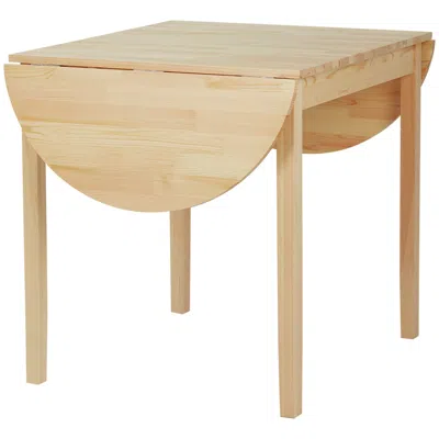 Streamdale Furniture Streamdale 55" Foldable Solid Wood Kitchen Table For Small Spaces