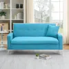 Streamdale Furniture Streamdale 57" Comfortable Double Sofa W/ Storage - Blue In Blue