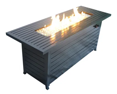 Streamdale Furniture Streamdale 57 In Outdoor Gas Propane Fire Pits Table