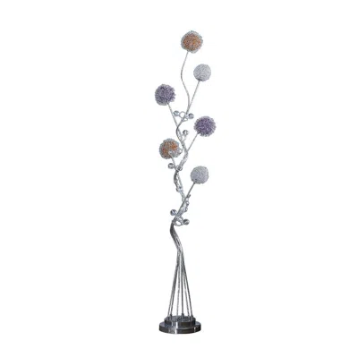 Streamdale Furniture Streamdale 58.5" In 6 Aluminum Led Zeus Metal Floor Lamp