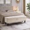 Streamdale Furniture Streamdale 59" Bed Bench Ottoman With Storage Fabric