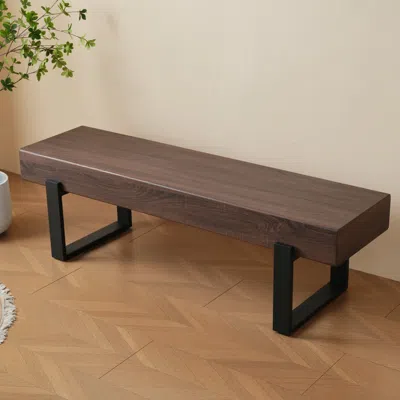 Streamdale Furniture Streamdale 59" Farmhouse Dining Bench, Kitchen, Entryway, Shoe Bench