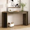 Streamdale Furniture Streamdale 59" Oak Veneer Console Table