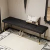 Streamdale Furniture Streamdale 59" Shoe Bench With Cushion And Metal Legs