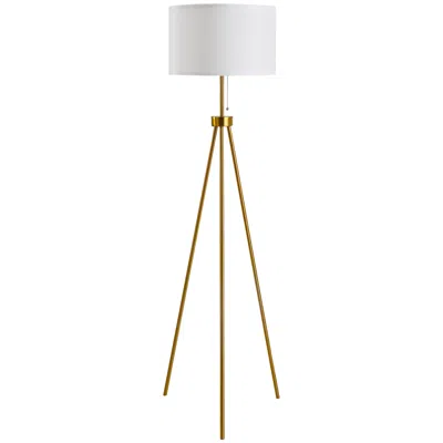 Streamdale Furniture Streamdale 59.75" Standing Floor Lamp Fabric Lampshade Steel Tripod