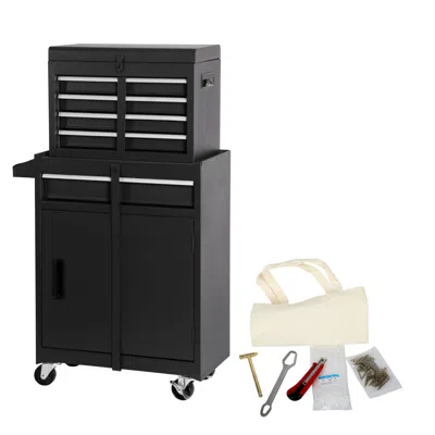 Streamdale Furniture Streamdale 5-drawer Rolling Tool Chest & Cabinet With 154-piece Tool Set