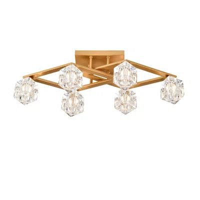 Streamdale Furniture Streamdale 6-light Crystal Dining Room Ceiling Lamp (bulbs Included)