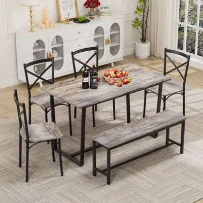 Streamdale Furniture Streamdale 6-piece Dining Set: Kitchen Table For Small Spaces