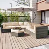 Streamdale Furniture Streamdale 6 Piece Outdoor Wicker Patio Furniture Set