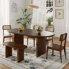 Streamdale Furniture Streamdale 6-piece Oval Dining Set With Bench - Modern