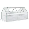 Streamdale Furniture Streamdale 6' X 3' Galvanized Raised Garden Bed With Mini Pvc Greenhouse Cover