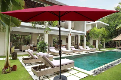 Streamdale Furniture Streamdale 6 X 9ft Patio Umbrella Outdoor Waterproof Umbrella With Crank