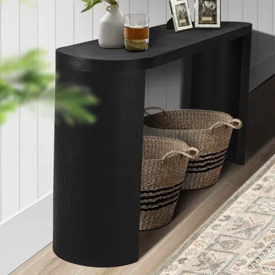 Streamdale Furniture Streamdale 60" Entryway Table With Curved Legs