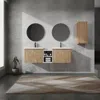 Streamdale Furniture Streamdale 60" Wall-mounted Bathroom Vanity With Sink And Storage