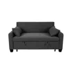Streamdale Furniture Streamdale 61" Fabric Sofa Bed - Storage, Adjustable, Indoor/outdoor In Black
