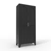 Streamdale Furniture Streamdale 61" Metal Storage Cabinet With Adjustable Shelves (black)