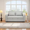 Streamdale Furniture Streamdale 61.6" Pull Out Sofa Bed Loveseat With Usb & Cup Holders