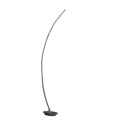 Streamdale Furniture Streamdale 62.25-inch Bradie Brushed Nickel Led Arc Tube Floor Lamp