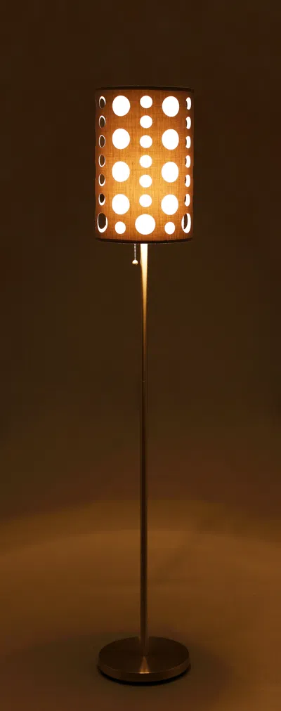 Streamdale Furniture Streamdale 62"h Grey/white Retro Floor Lamp