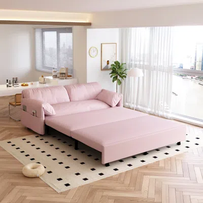Streamdale Furniture Streamdale 63.8" Pull Out Sofa Bed With Storage For Small Spaces