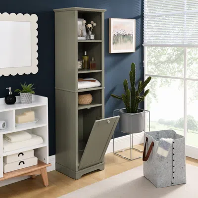 Streamdale Furniture Streamdale 64" Multipurpose Storage Cabinet (w/ Laundry Hamper, Hidden Storage)