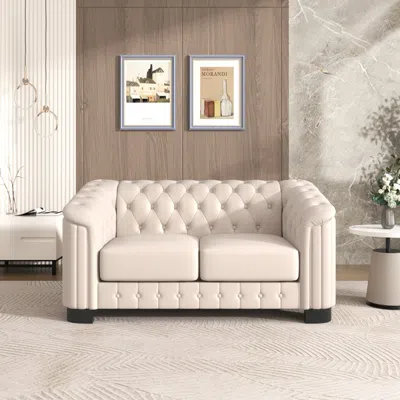 Streamdale Furniture Streamdale 64.3" Velvet Loveseat Sofa