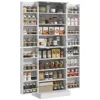 Streamdale Furniture Streamdale 65" Modern Kitchen Cabinet With Doors And Shelves