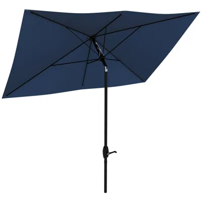 Streamdale Furniture Streamdale 6.5' X 10' Rectangular Market Umbrella