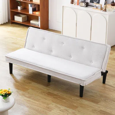 Streamdale Furniture Streamdale 66" Corduroy Sofa Bed - Flexible Living Room/apartment/bedroom