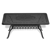 Streamdale Furniture Streamdale 68.9" Cast Aluminum Patio Table With Umbrella Hole