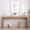 Streamdale Furniture Streamdale 69" Natural Seagrass Console Table - Handwoven Top With Engineered Wood Frame In Brown