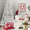 Streamdale Furniture Streamdale 6ft Flocked Christmas Tree W/ 350 Ul Lights & 35 Pine Cones - Easy Setup