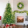 Streamdale Furniture Streamdale 6ft Pre-lit Aspen Fir Artificial Christmas Tree With 380 Multi-color Led Lights