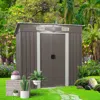 Streamdale Furniture Streamdale 6ft X 4ft Outdoor Metal Storage Shed