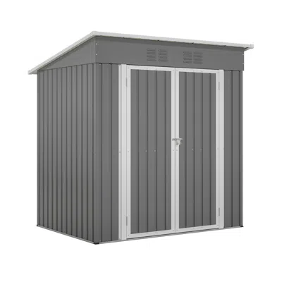 Streamdale Furniture Streamdale 6ft X 4ft Outdoor Metal Storage Shed