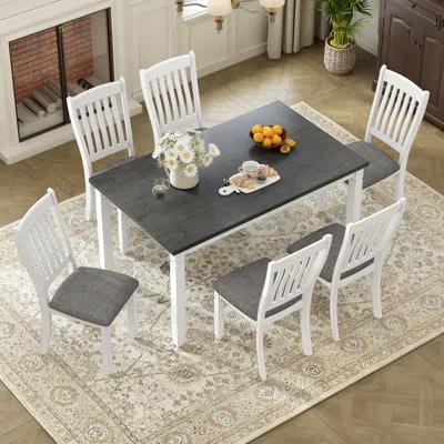 Streamdale Furniture Streamdale 7-piece Dining Set With Upholstered Chairs