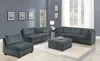 Streamdale Furniture Streamdale 7 Piece Gray Chenille Modular Sectional Sofa Set