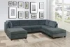 Streamdale Furniture Streamdale 7-piece Modern Chenille Sectional